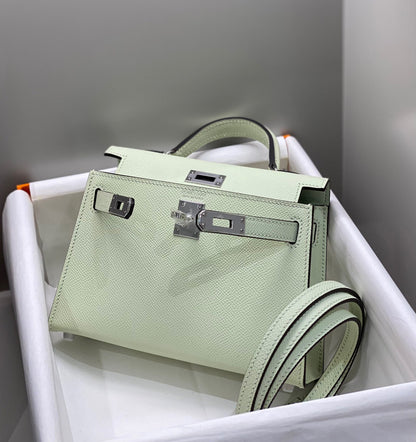HM KELLY MINI 20 SEAFOAM EPSOM HERRAMIENTAS DE PLATA