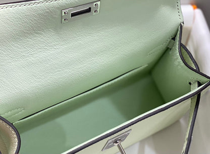 HM KELLY MINI 20 SEAFOAM EPSOM HERRAMIENTAS DE PLATA