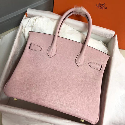 HM BIRKIN 30CM PIEL TOGO ROSA HERRAJES DORADOS