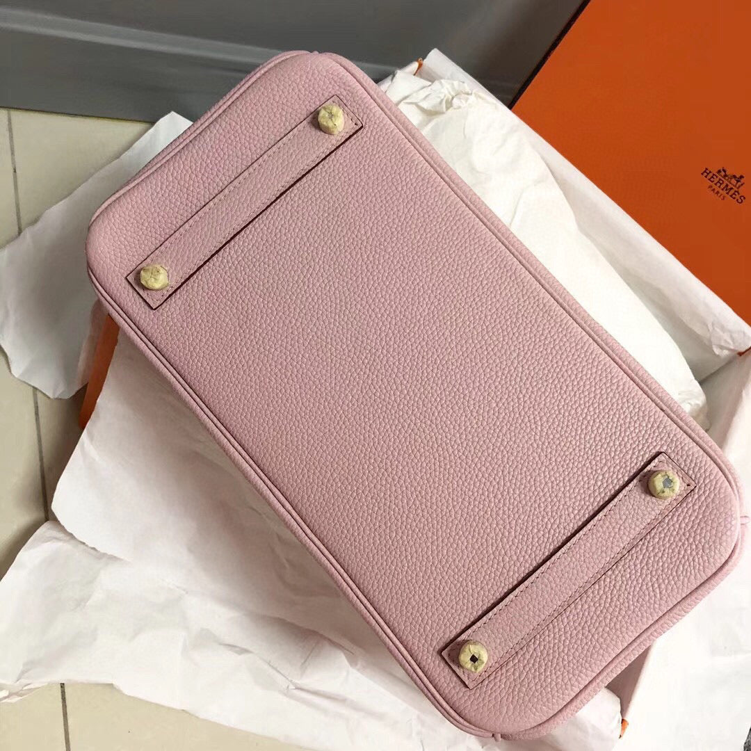 HM BIRKIN 30CM PIEL TOGO ROSA HERRAJES DORADOS