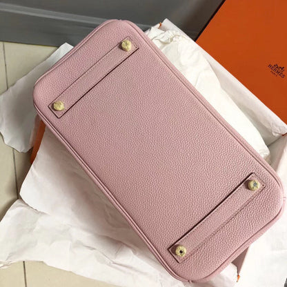 HM BIRKIN 30CM PIEL TOGO ROSA HERRAJES DORADOS