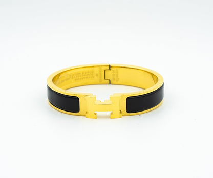 DIANA H BLACK BRACELET