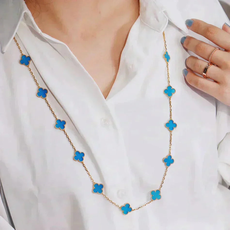 DIANA CLOVER 20 MOTIFS TURQUOISE GOLD