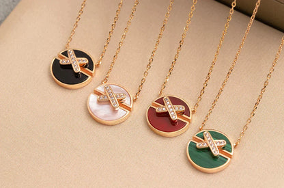 DIANA JEUX DE ROSE GOLD DIAMOND NECKLACE