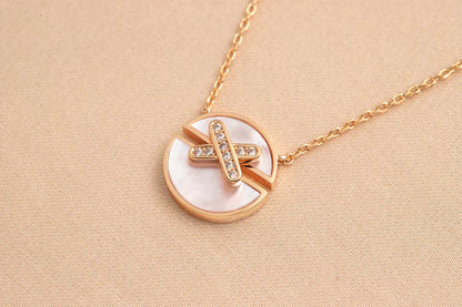 DIANA JEUX DE ROSE GOLD DIAMOND NECKLACE