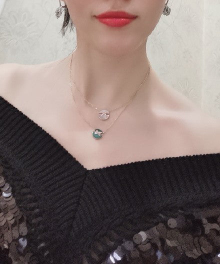 DIANA JEUX DE ROSE GOLD DIAMOND NECKLACE