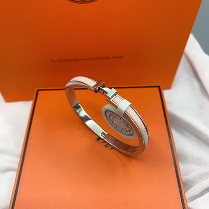 DIANA CLASSIC HM CLIC  PINK 8MM ENAMEL BRACELET