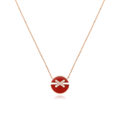DIANA JEUX DE ROSE GOLD DIAMOND NECKLACE