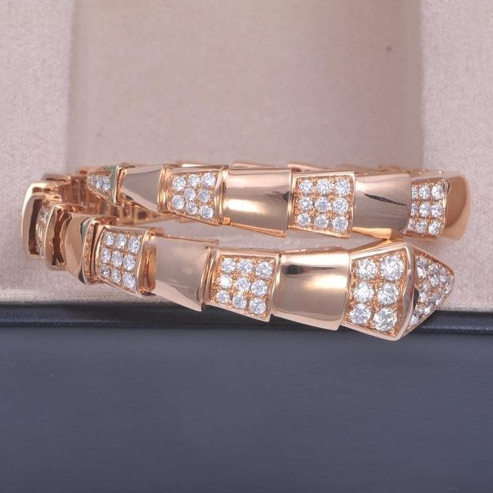 DIANA SERPENTI BRACELET PINK GOLD DIAMOND