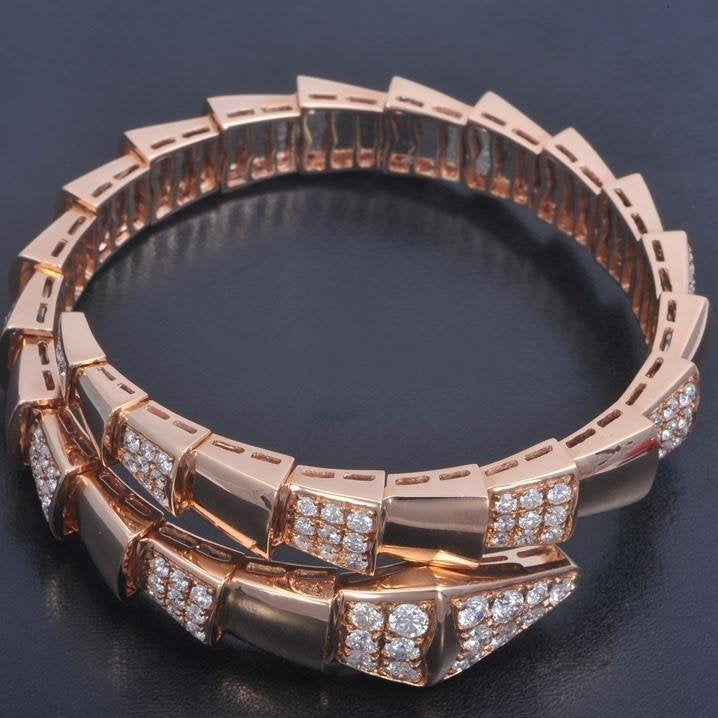 DIANA SERPENTI BRACELET PINK GOLD DIAMOND
