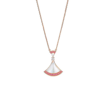 COLLIER DIANA DREAM NACRE DIAMANT ROSE