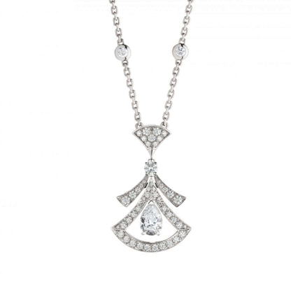 DIANA DREAM NECKLACE WHITE DIAMOND SILVER