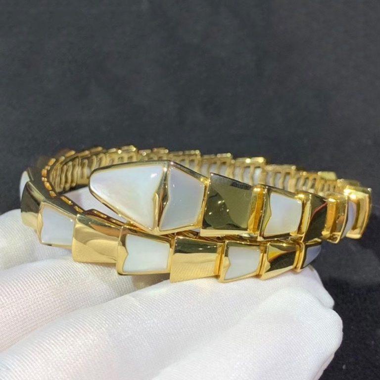 DIANA SERPENTI BRACELET MOP GOLD