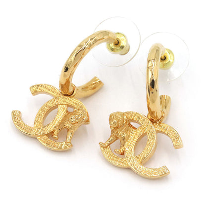 PENDIENTES DE TIGRE DE ORO CON GOTA DOBLE C