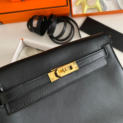 Kelly Danse II 22cm Cuero Evercolor Negro Ghw