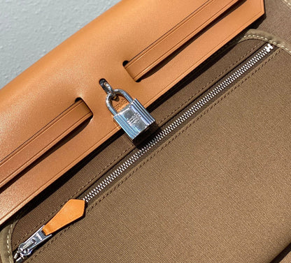 Herbag 31 Toile Lona Marrón Piel de Vaca Dorada