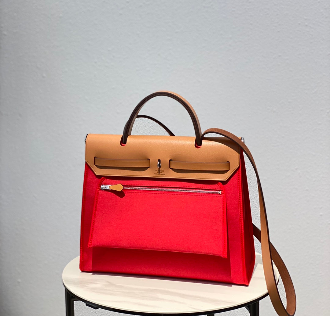 Herbag 31 Toile Lona Roja Piel de Vaca Dorada