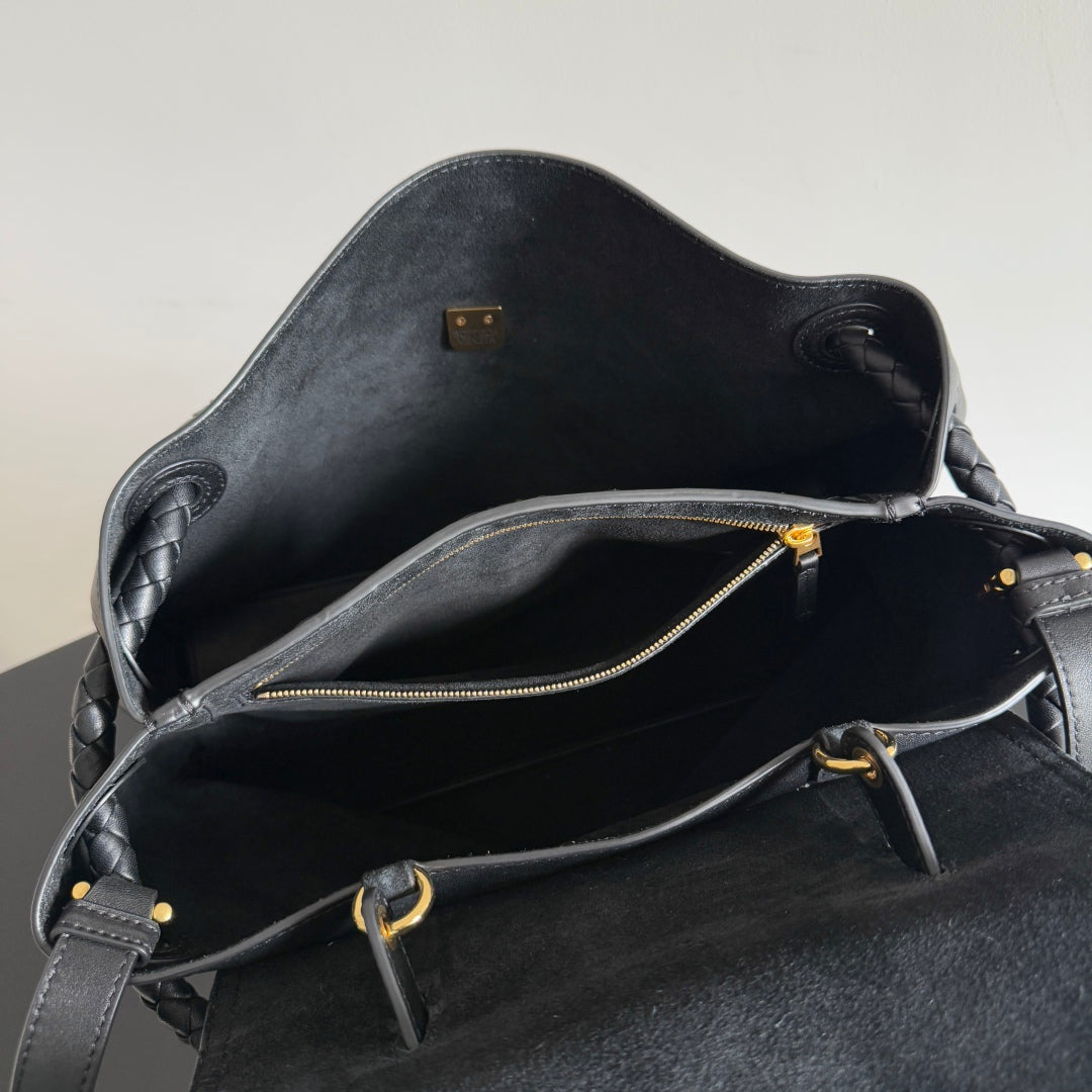 Sac BV Ciao Ciao Medium 34 cm en cuir noir 242931