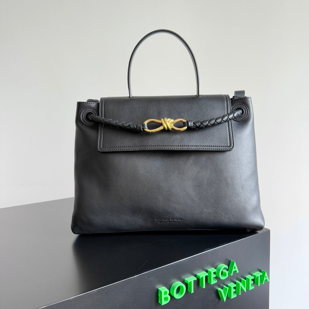 Sac BV Ciao Ciao Medium 34 cm en cuir noir 242931