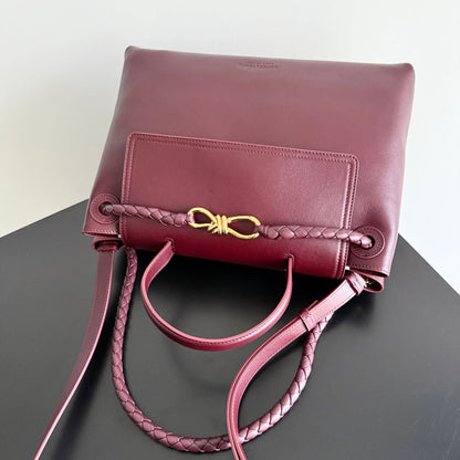 Sac BV Ciao Ciao Medium 34 cm en cuir bordeaux 242934