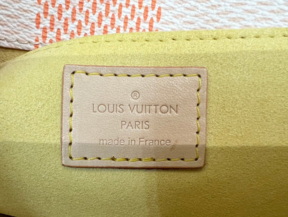 pochette metis east west 21.5 pêche damier coasted canvas