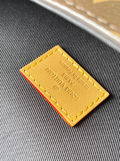 NANO DIANE 19 EN LONA MONOGRAMA MARRÓN Y ADORNO DE CUERO