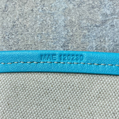 SMALL BELHARRA 24 IN BABY BLUE GOYARDINE CANVAS AND LAMBSKIN