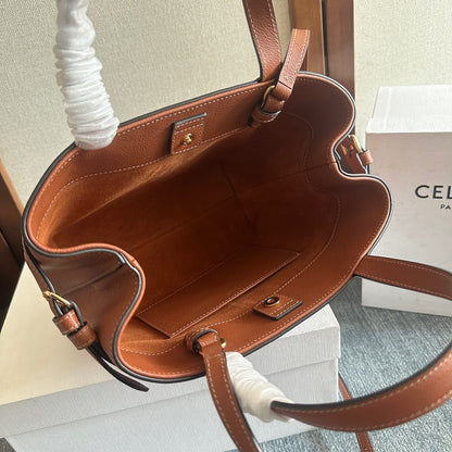 MINI CABAS ANA?S CUIR TRIOMPHE 20 IN BRONZE ORANGE GRAINED CALFSKIN