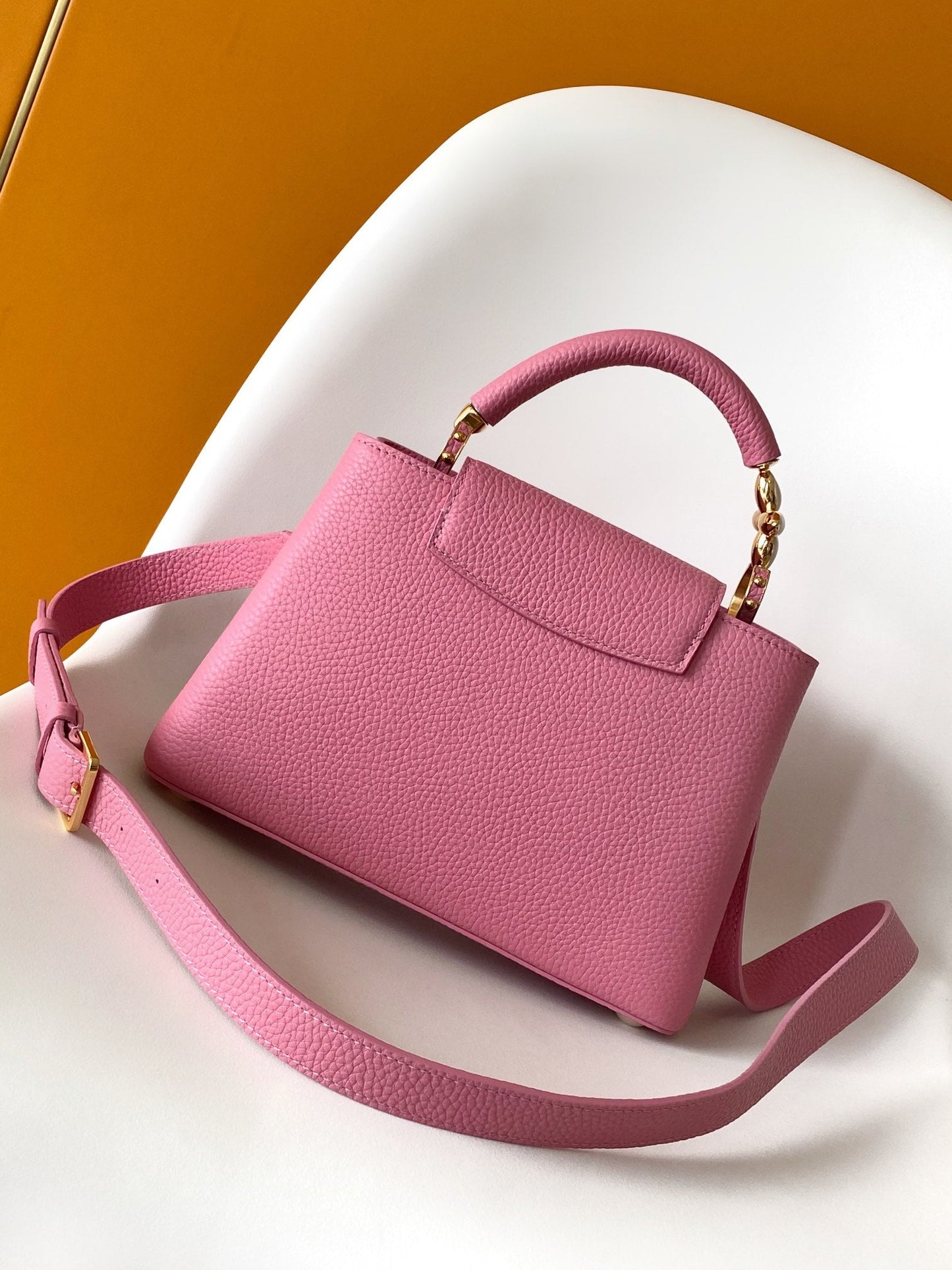 CAPUCINES MINI 21 EN HARDWARE ORO TAURILLON ROSA MARSHMALLOW