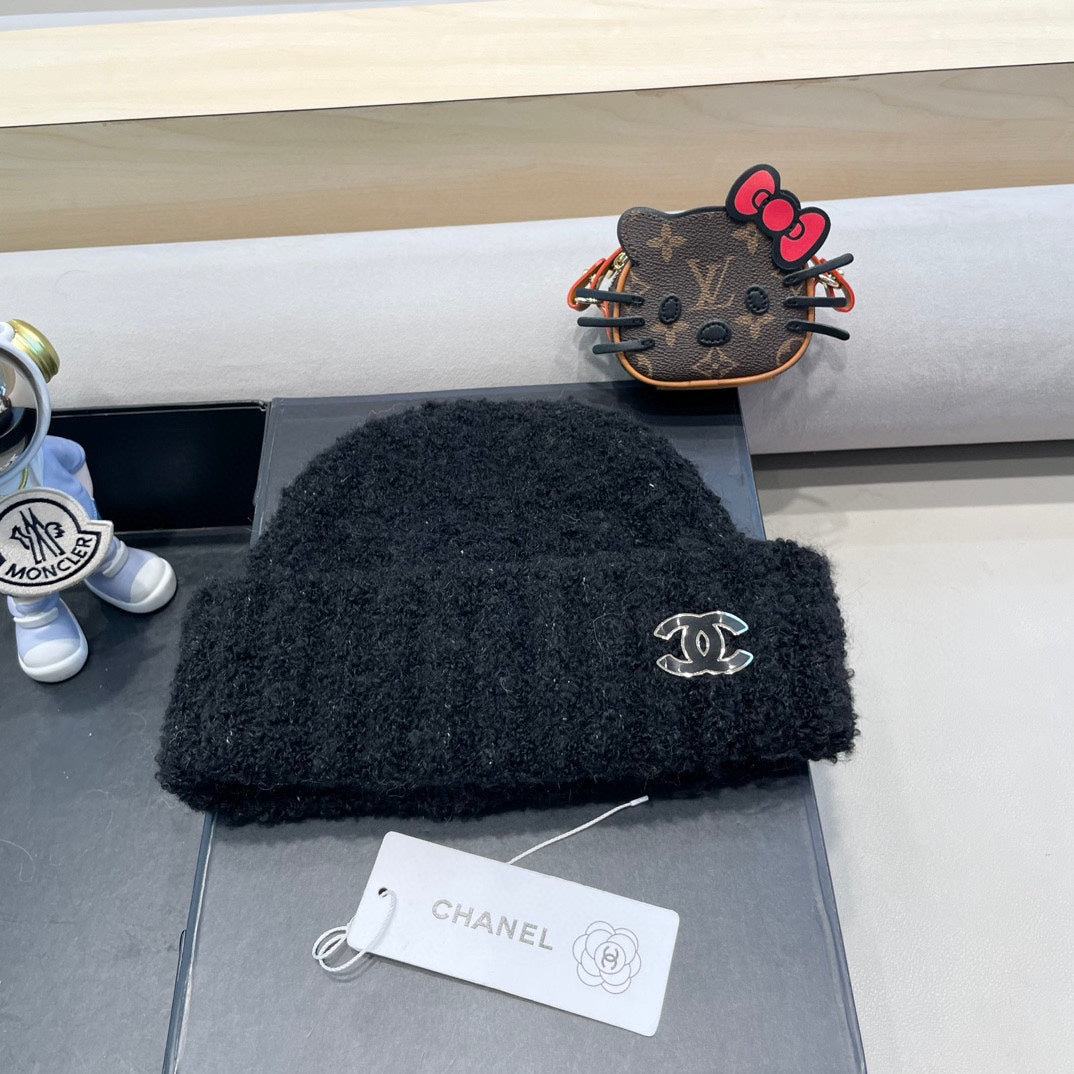 BONNET EN LAINE NOIRE 413326 