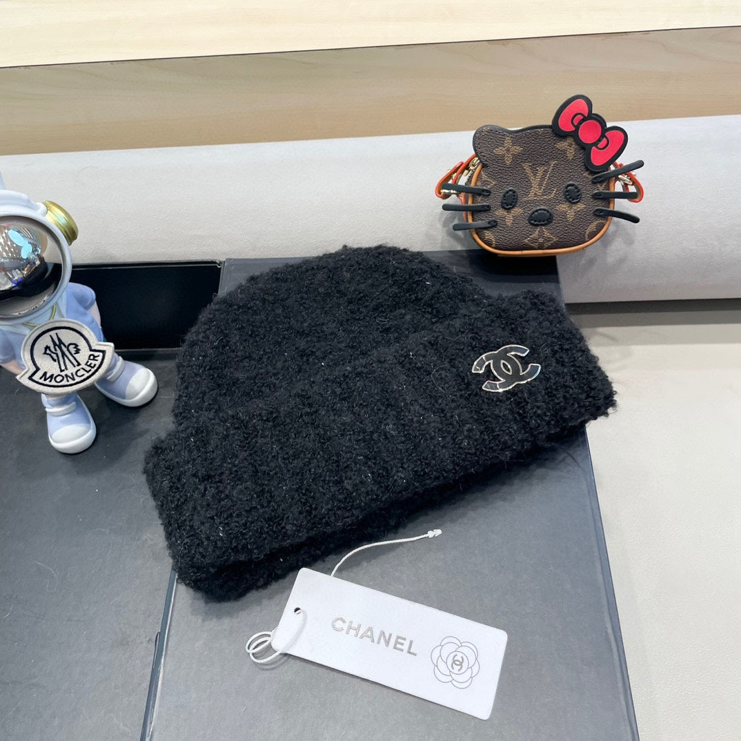 BONNET EN LAINE NOIRE 413326 