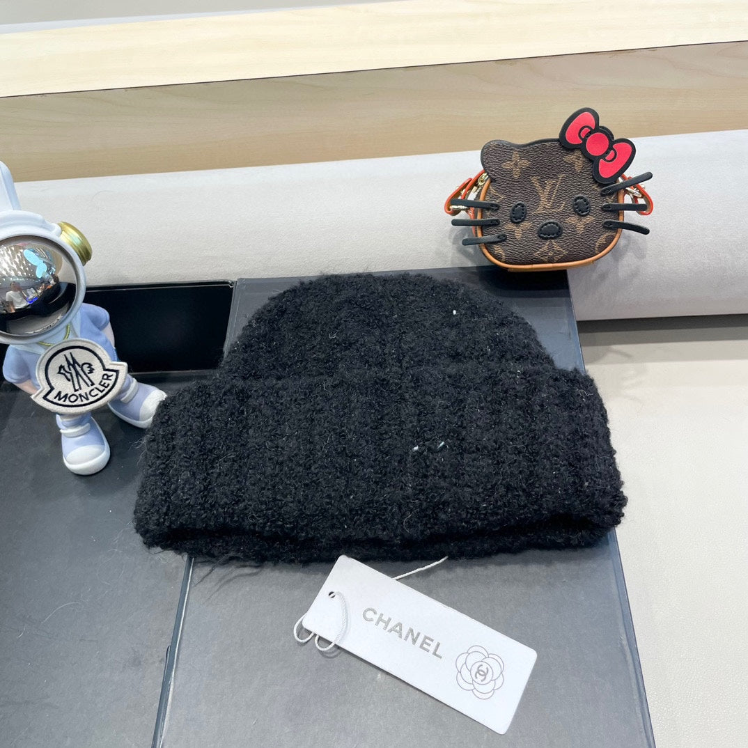 BONNET EN LAINE NOIRE 413326 
