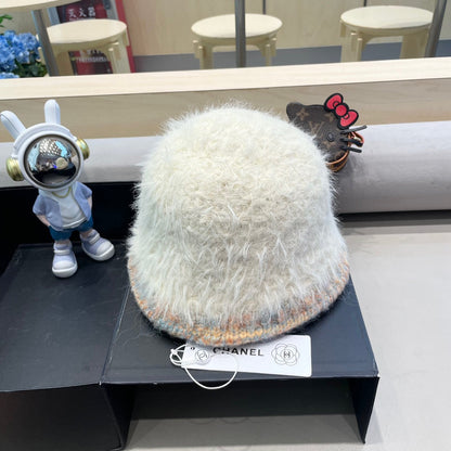CHAPEAU BOB EN FOURRURE D'AGNEAU BISQUE BEIGE 419467