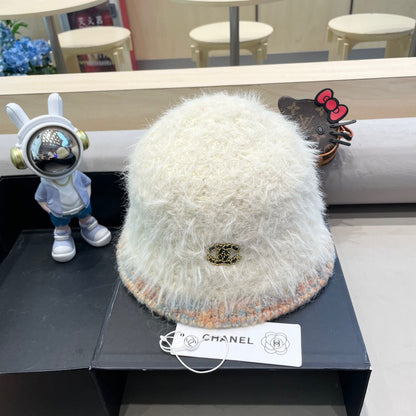 CHAPEAU BOB EN FOURRURE D'AGNEAU BISQUE BEIGE 419467