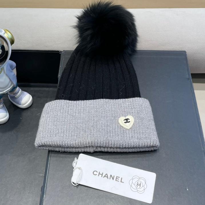 GORRO DE LANA MEZCLA NEGRA Y GRIS CLARO 421050