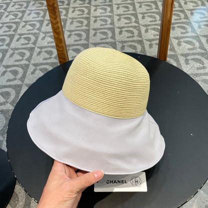 SOMBRERO DE PESCADOR CON LAZO EN RAFIA BEIGE MEZCLA MORADA PÁLIDA 426169 