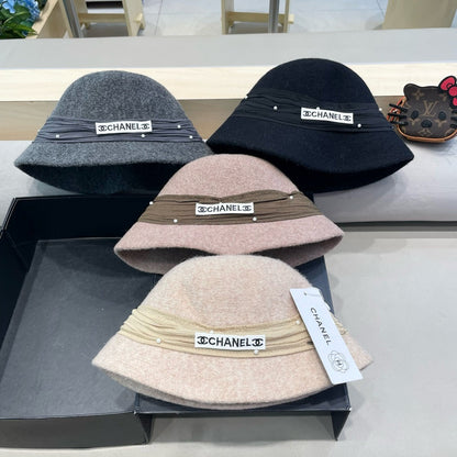 CHAPEAU BOB EN MÉLANGE DE LAINE GRIS SOURIS 426249 