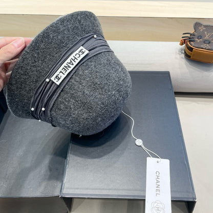 CHAPEAU BOB EN MÉLANGE DE LAINE GRIS SOURIS 426249 