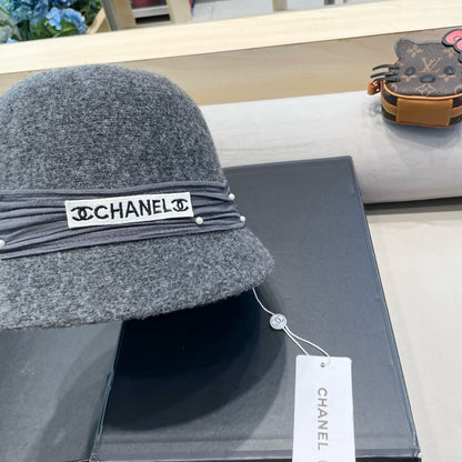 CHAPEAU BOB EN MÉLANGE DE LAINE GRIS SOURIS 426249 