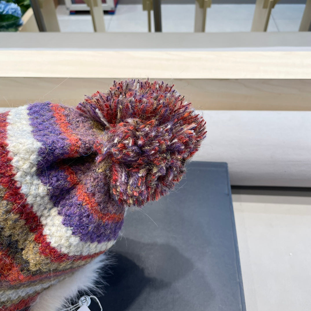 GORRO DE PUNTO ESPONJOSO CON FORRO DE FELPA COLORIDO 428155 