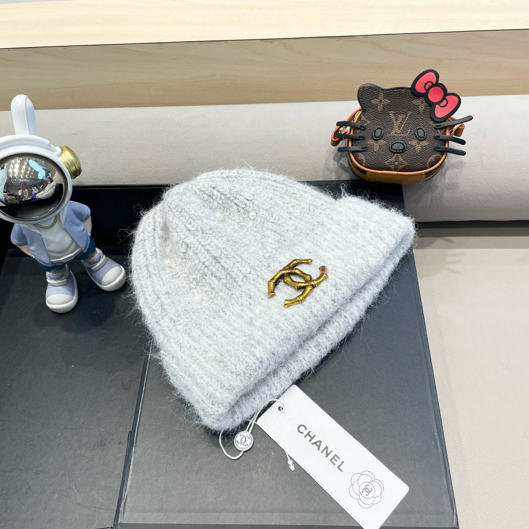 BONNET EN LAINE GRIS NUAGE 430081 