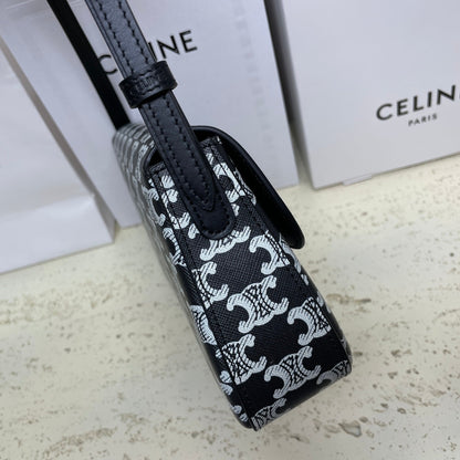 SAC LOLA BAGUETTE 28 EN TOILE MONOGRAMME NOIRE ET BLANC ET CUIR DE VEAU
