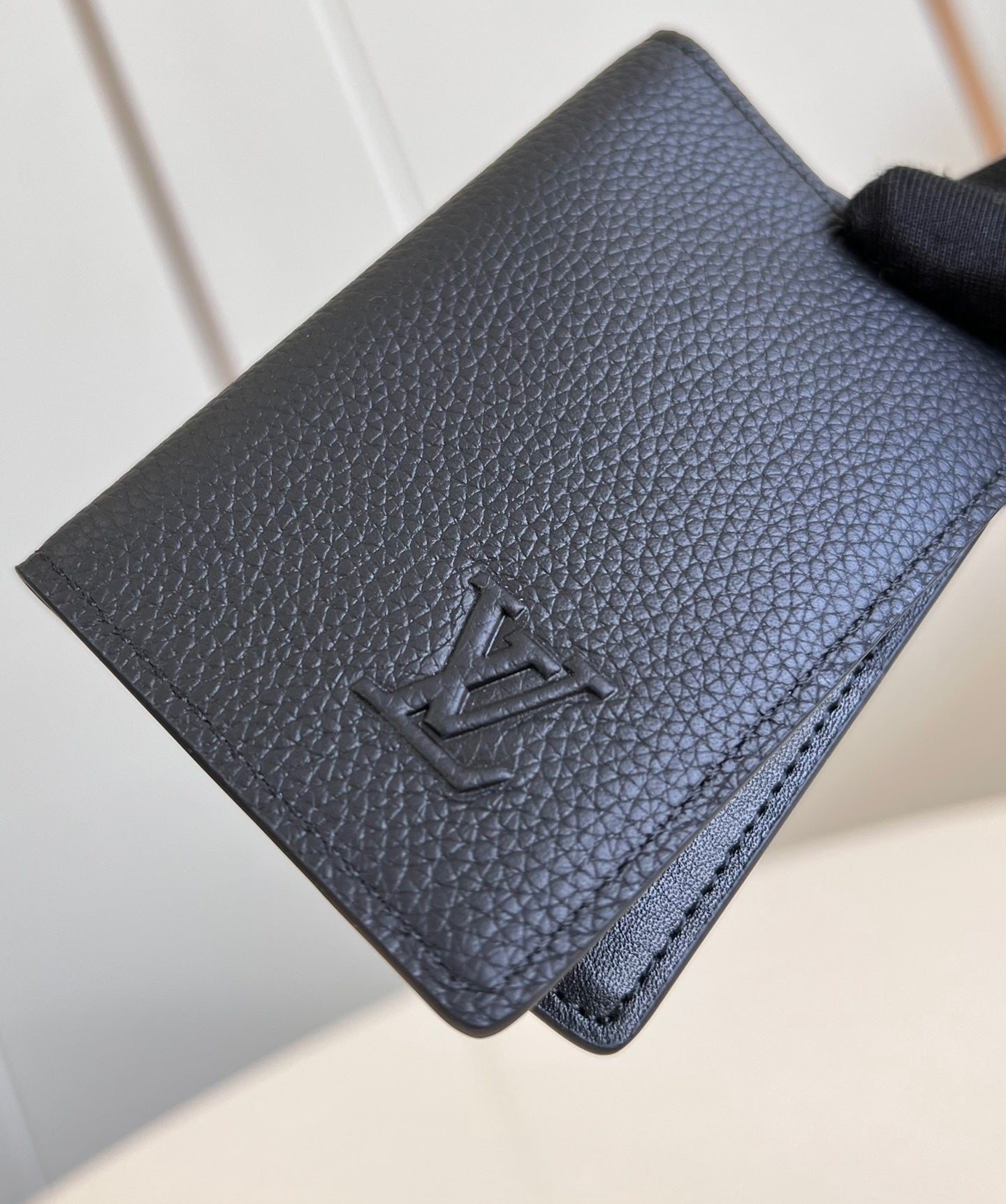 WALLET POCKET ORGANIZER 11CM BLACK CALFSKIN