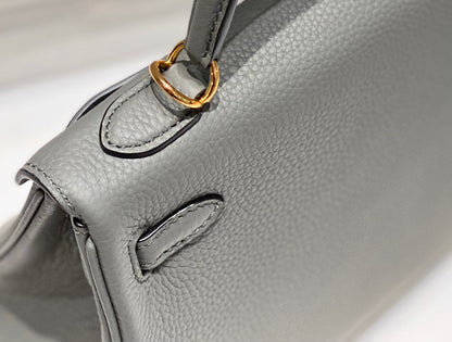 HM KELLY 25 CM GRIS TOGO HARDWARE DORADO