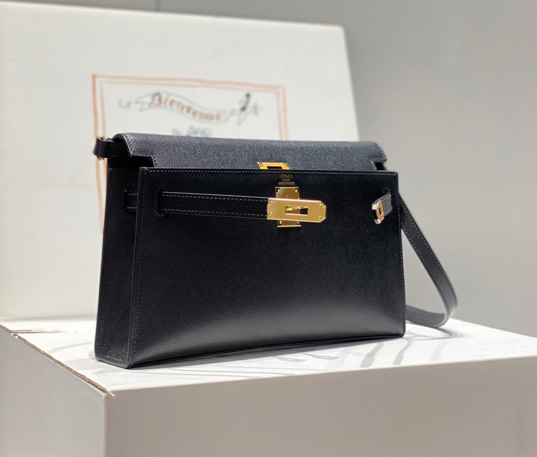 HM Kelly Elan 27cm Cuero Negro Ghw