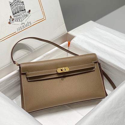 HM Kelly Elan 27cm Cuero Marrón Ghw
