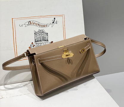 HM Kelly Elan 27cm Cuero Marrón Ghw