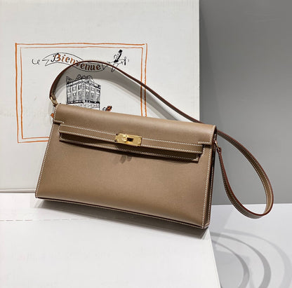 HM Kelly Elan 27cm Cuero Marrón Ghw