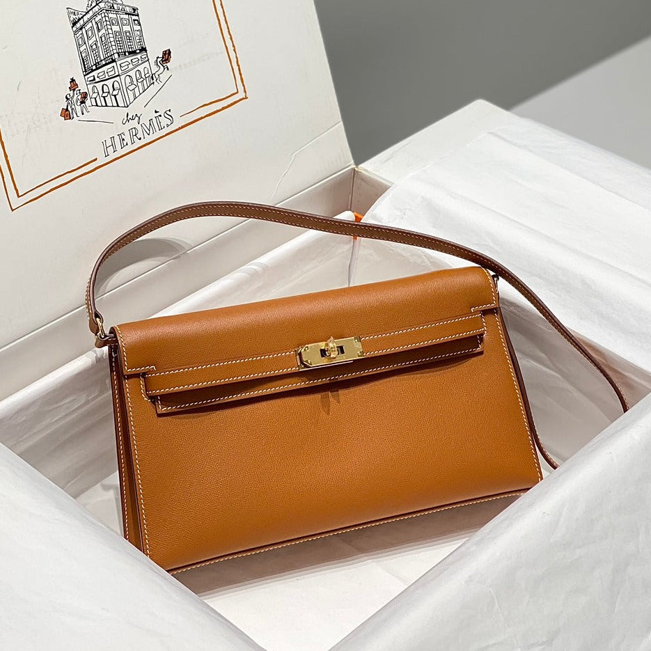 HM Kelly Elan 27cm Cuero Dorado Ghw