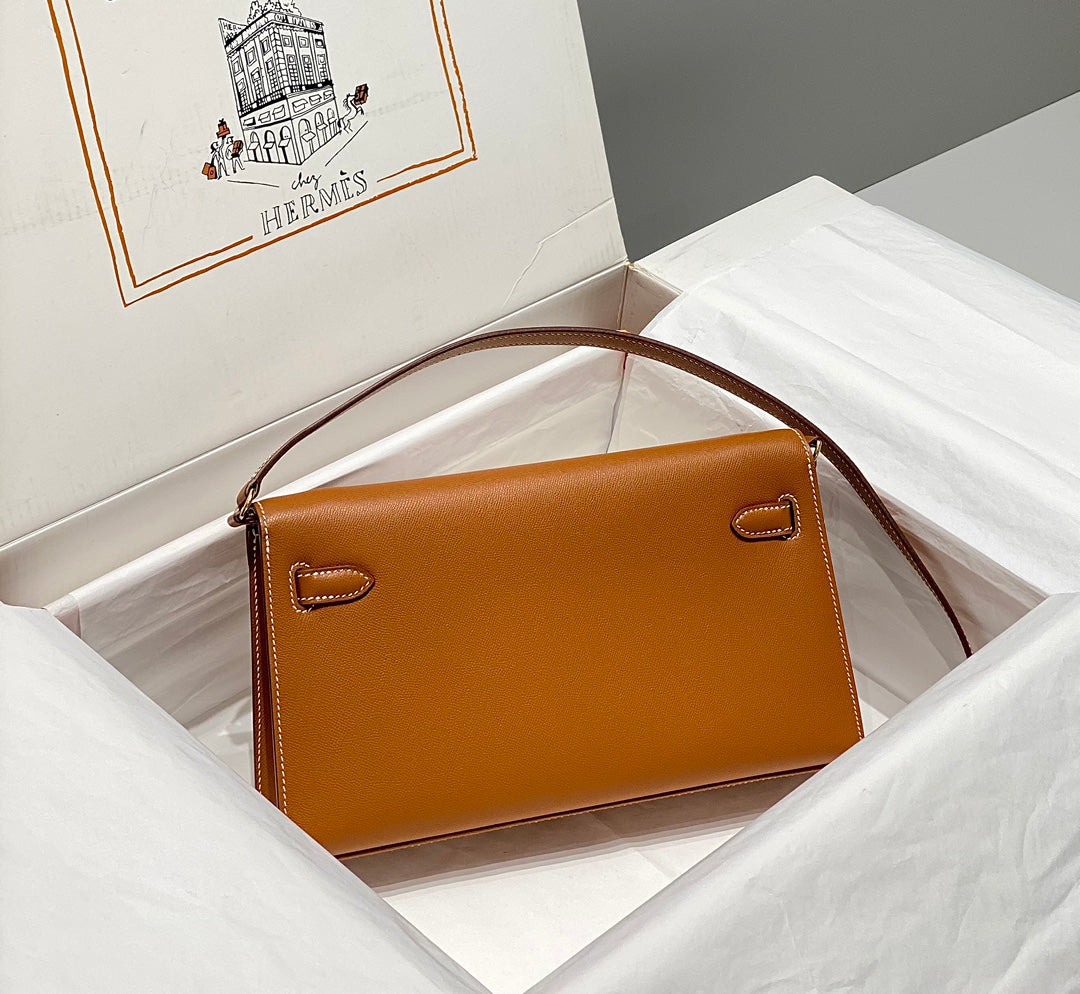 HM Kelly Elan 27cm Cuero Dorado Ghw